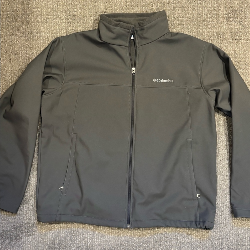 Columbia Men's Full-Zip Performance Softshell Jacket - Charcoal Gray